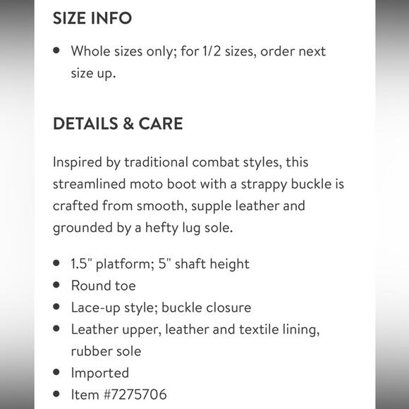 AllSaints Paulina Women Tan Moto Boot Sz 8 Leather Lace-Up Platform Lug Sole New - Picture 10 of 10